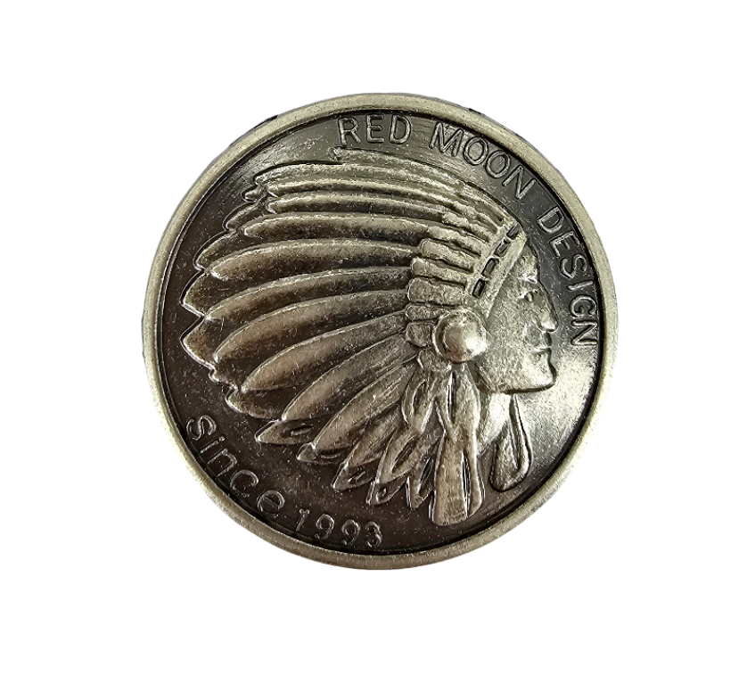 Concho zum Schrauben Nieten Münze Indianer Western 30 mm